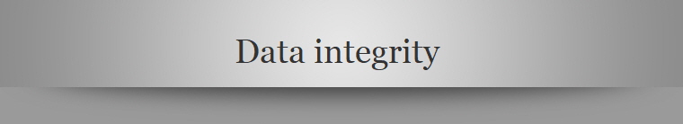 Data integrity 